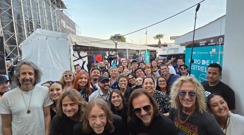 🎸✨ Integrantes de la banda estadounidense Foreigner se reunieron con medios de comunicación en Aguascalientes, previo a su esperado concierto de esta noche en el Foro Nissan, en el marco de la #FNSM26.