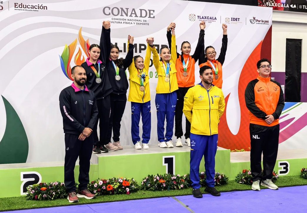 ¡PLATA PARA AGUASCALIENTES EN GIMNASIA DE TRAMPOLÍN! 🥈🤸♀️
